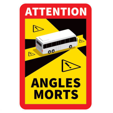 STICKERS ANGLES MORTS BUS OFFICIEL
