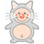 Stickers doudou chat