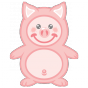 stickers doudou cochon