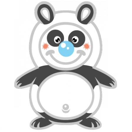 stickers doudou panda