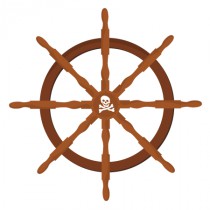Stickers barre du bateau pirate