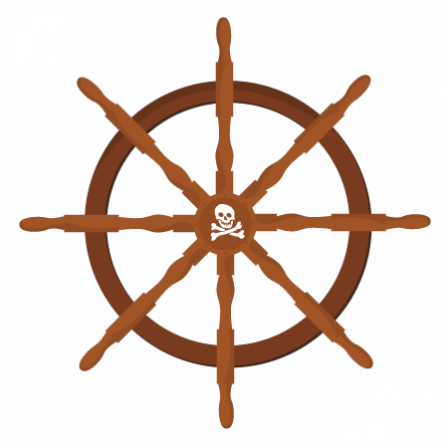 Stickers barre du bateau pirate