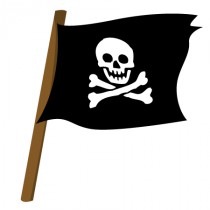 Stickers drapeau pirate