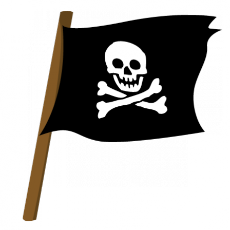 Stickers drapeau pirate