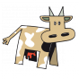 Stickers dessin de vache