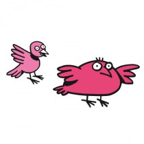 Stickers oiseaux dessin