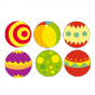 Stickers ballons de cirque x6