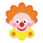 Stickers tête de clown