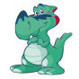 Stickers dino timide 1