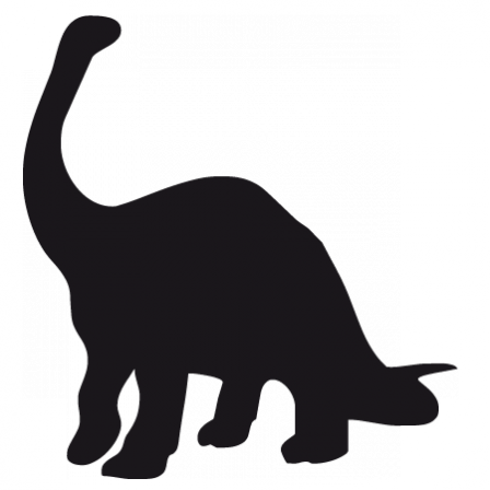 Stickers silhouette dino 1