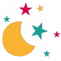 Stickers lune et étoiles