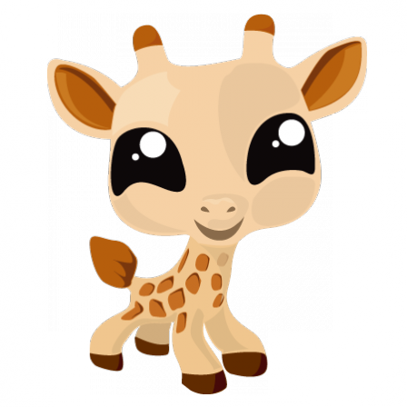Stickers girafe jouet