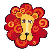 Stickers tête de lion