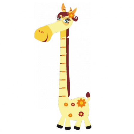 Stickers toise girafe