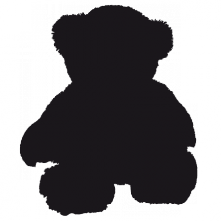 Stickers silhouette ourson 2
