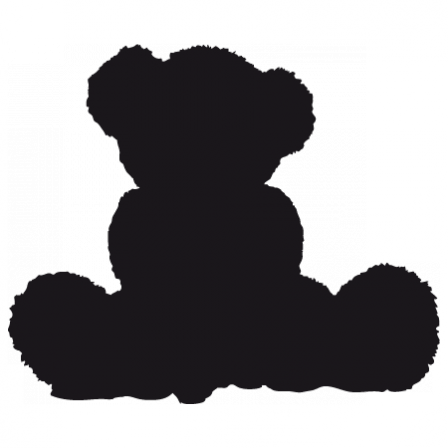 Stickers silhouette ourson 3