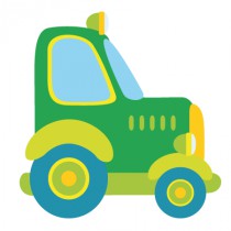 Stickers tracteur vert