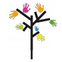 Stickers arbre mains