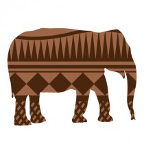 Stickers éléphant motif