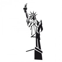 Stickers Statue de la Liberté stylisée