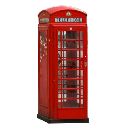 Stickers cabine téléphonique anglaise