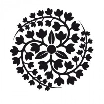 Stickers fleur spirale 1