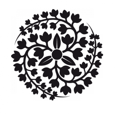 Stickers fleur spirale 1