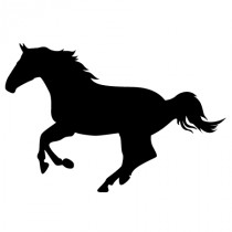 Stickers cheval qui court