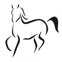 Stickers cheval stylisé