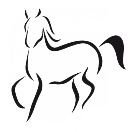 Stickers cheval stylisé