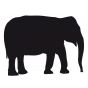 Stickers éléphant silhouette