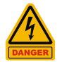 Stickers danger électrique