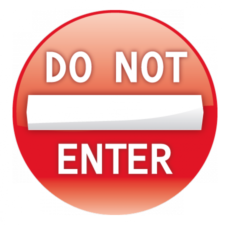 Stickers do not enter
