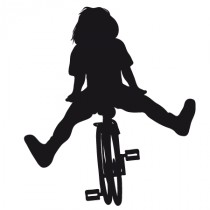 Stickers enfant en vélo