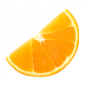 Stickers quart d'orange