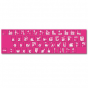 Stickers clavier rose floral