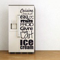 Stickers frigo mots cuisine