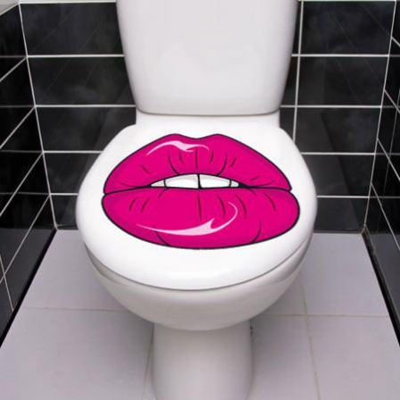 Stickers WC lip kiss