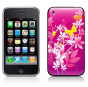 Stickers iPhone papillon rose