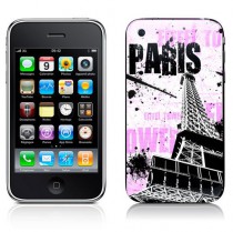 Stickers iPhone Paris rose