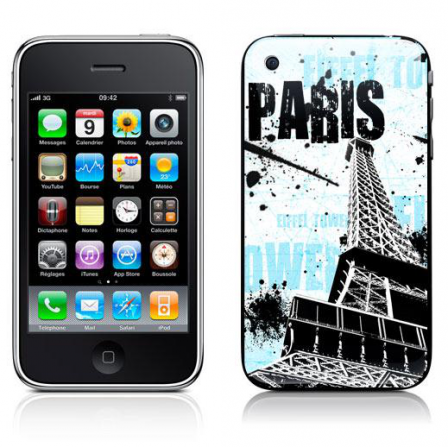 Stickers iPhone Paris turquoise 