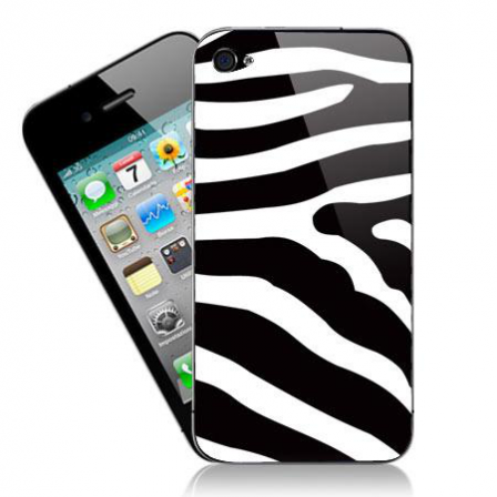 Stickers iPhone zèbre noir & blanc