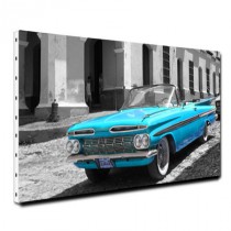 Tableau déco cuban cars blue