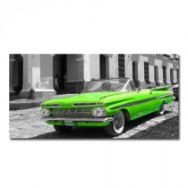 Tableau déco cuban cars green