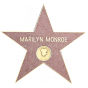 Stickers étoile Marilyn