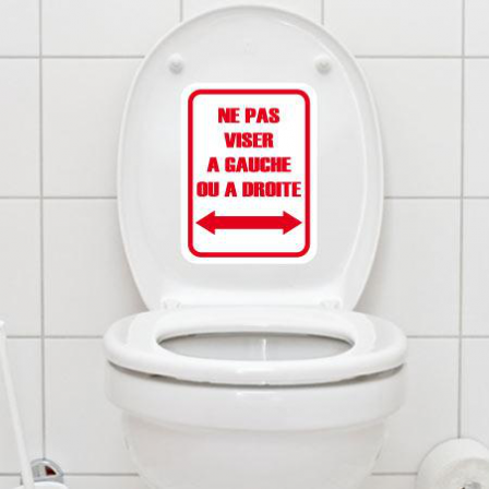 Stickers WC Ne pas viser
