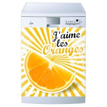 Stickers Lave Vaisselle J'aime les oranges
