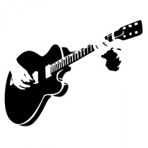 Stickers guitare Rock