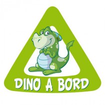 Stickers Dino à bord