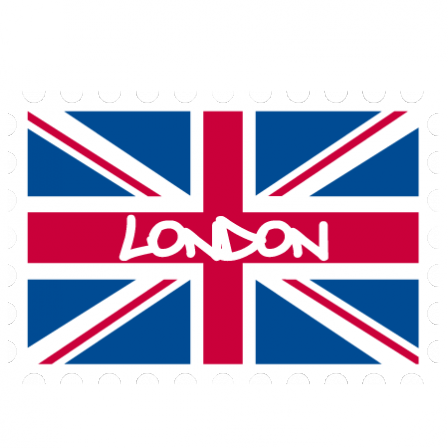 Stickers Timbre Anglais